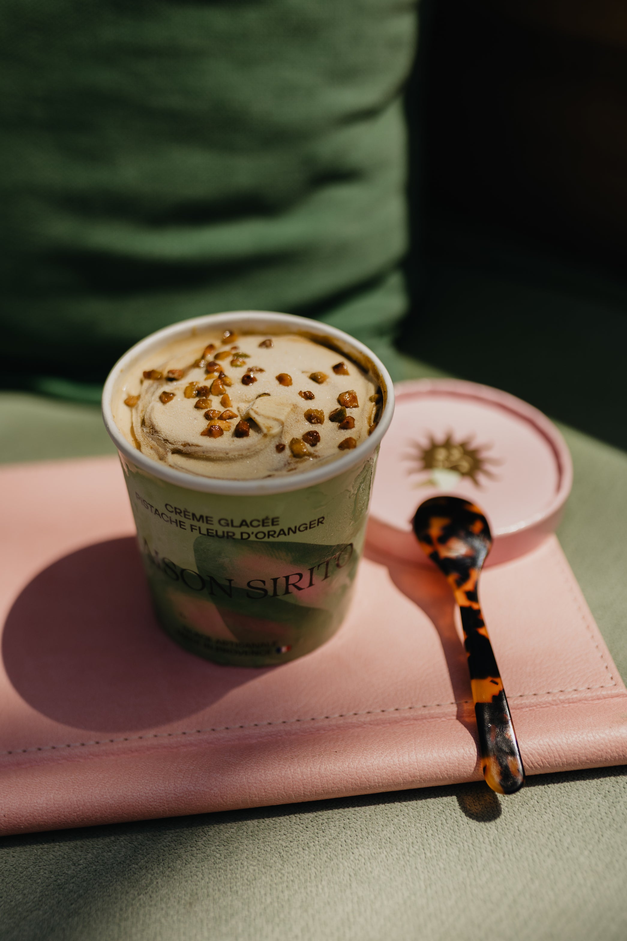 Crème glacée Pistache & fleur d’oranger