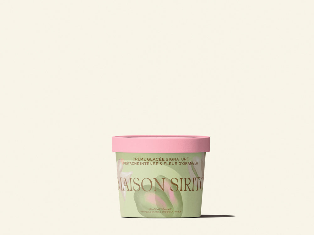 Crème glacée Pistache & fleur d’oranger