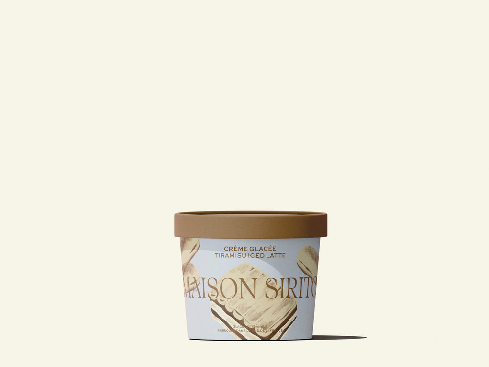 Crème glacée tiramisu latte