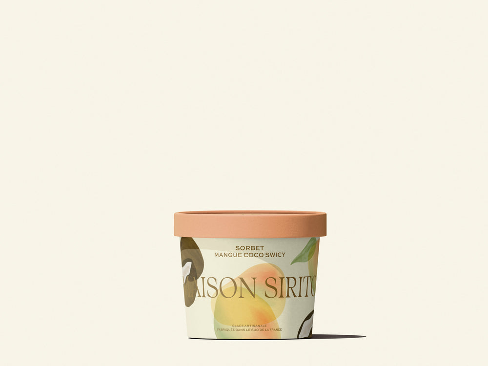 Sorbet plein fruit mangue coco swicy
